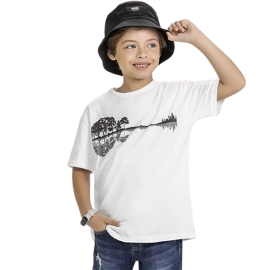 Camiseta Infantil Masculina Meia Malha