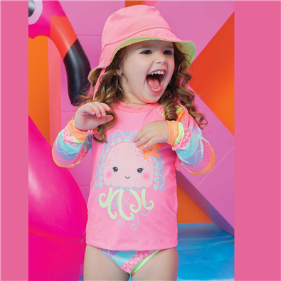 Conjunto Biquni Infantil Feminino Beb