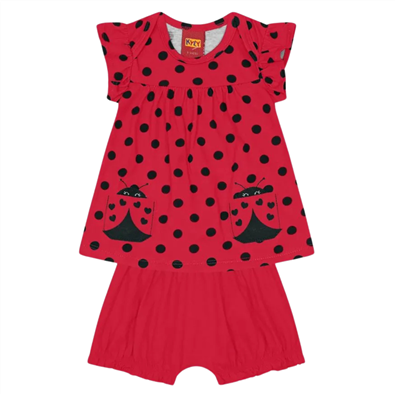 Conjunto Infantil Feminino Beb Joaninha