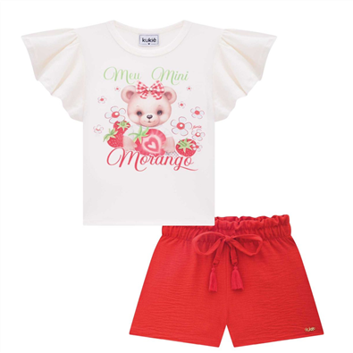 Conjunto Infantil Feminino Moranguinho