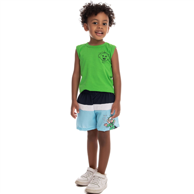 Conjunto Infantil Masculino Cebolinha Vero