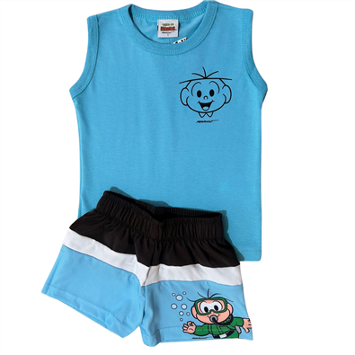 Conjunto Infantil Masculino Cebolinha Vero