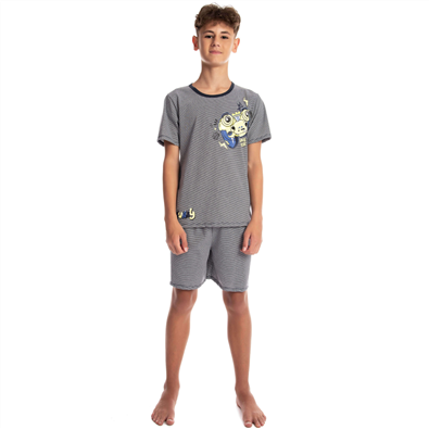 Conjunto Pijama Infantil Masculino Listrado