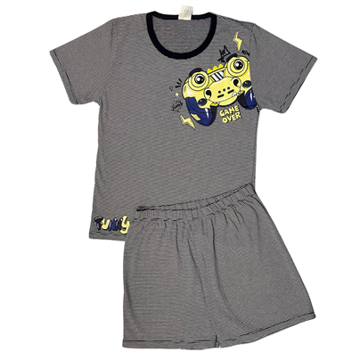 Conjunto Pijama Infantil Masculino Listrado