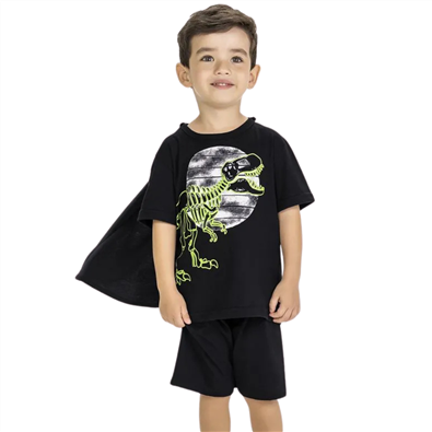 Pijama Infantil Masculino Dino