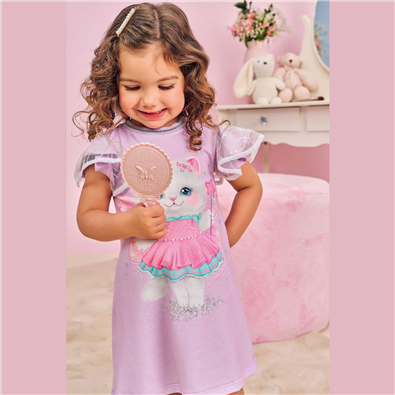 Vestido Infantil Feminino Vero Tule